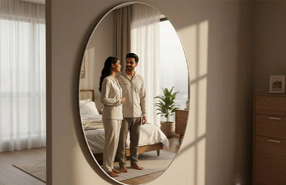 CrystalView Oval Wall Mirror