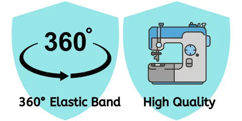 Jaipuri Prints Cotton Elastic Fitted Double Bedsheet with 2 Pillow Covers (72×78, up to 10 Inch) – 360° Elasticated