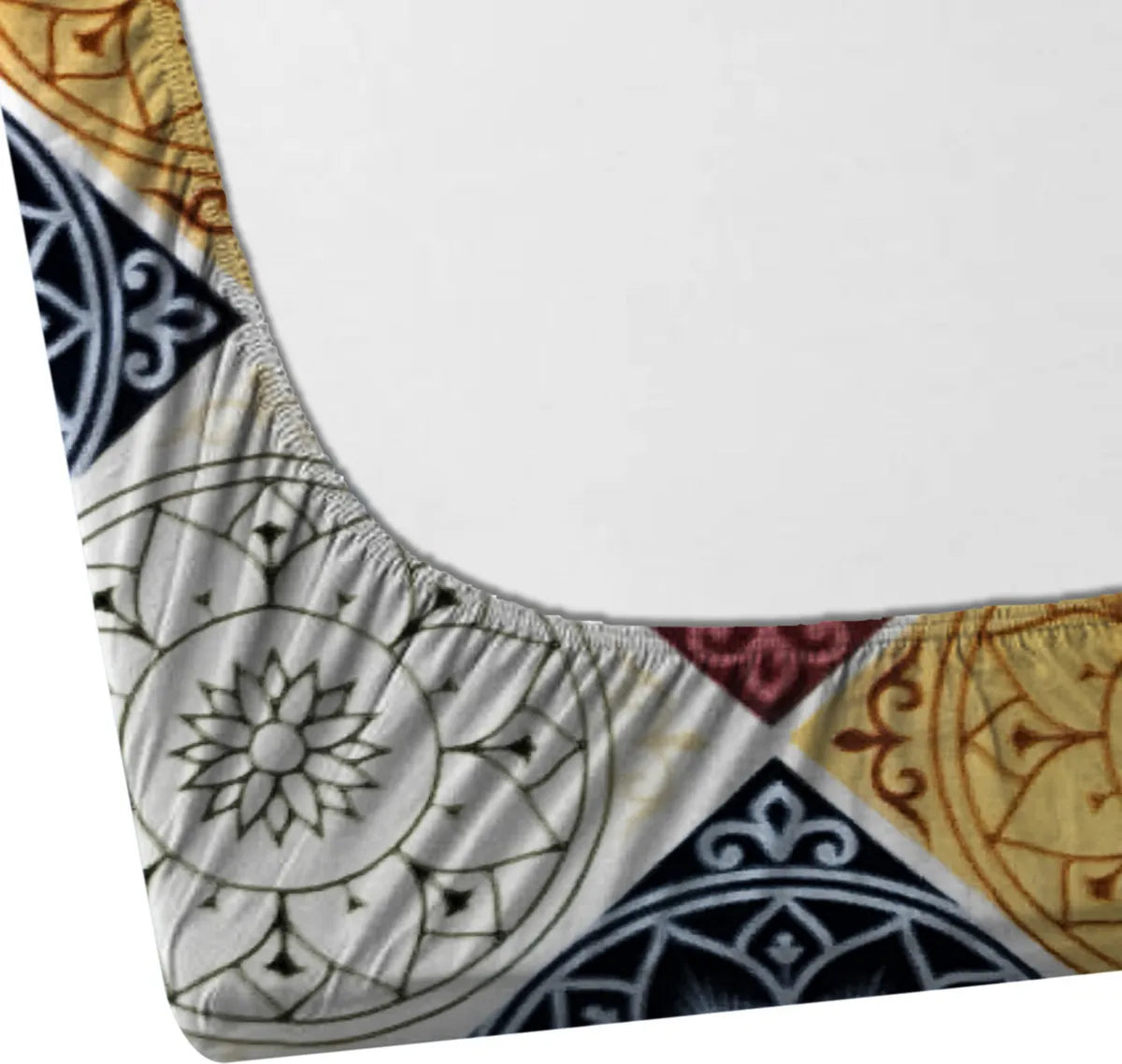 Jaipuri Prints Cotton Elastic Fitted Double Bedsheet with 2 Pillow Covers (72×78, up to 10 Inch) – 360° Elasticated