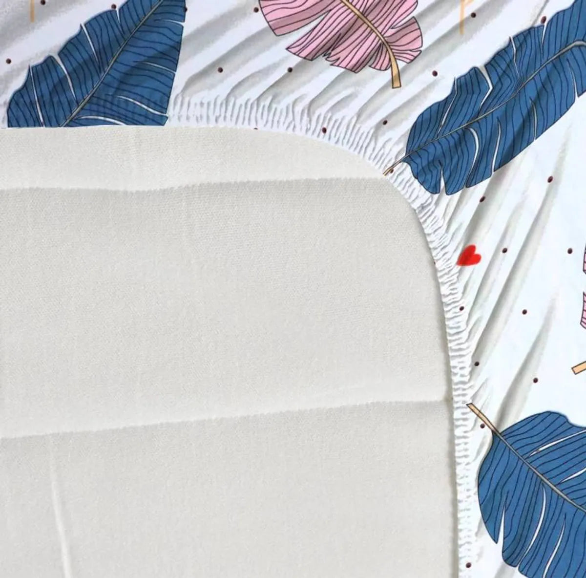 Cotton Elastic Fitted Double Bedsheet with 2 Pillow Covers (72×78, up to 10 Inch) – 360° Elasticated (White)